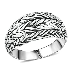 Bali Legacy Sterling Silver Padian Ring (Size 6.0) (8.90 g)