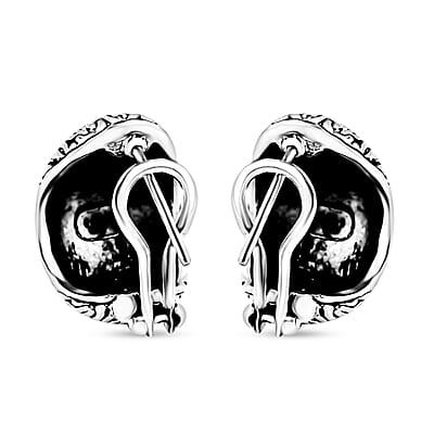 Bali Legacy Tulang Naga Earrings in Sterling Silver 11.40 Grams