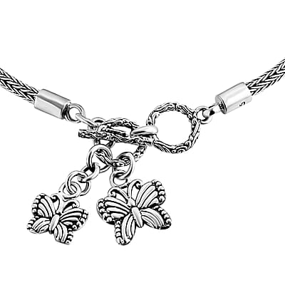 Bali Legacy Butterfly Bracelet in Sterling Silver (8.00 In) 9.75 Grams