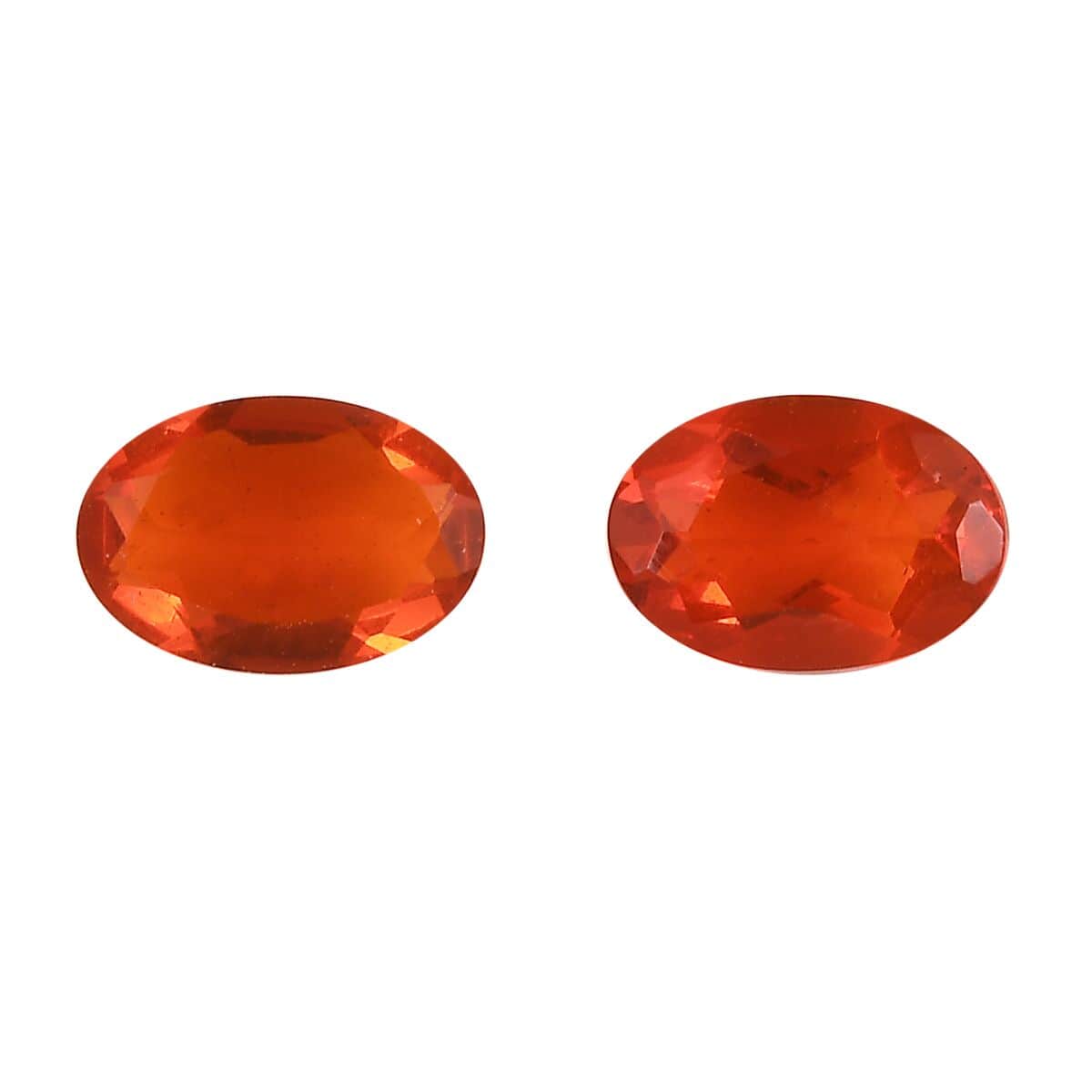 Jalisco Fire Opal Set of 2 (Ovl 6x4 mm) 0.54 ctw Loose Gemstone image number 0