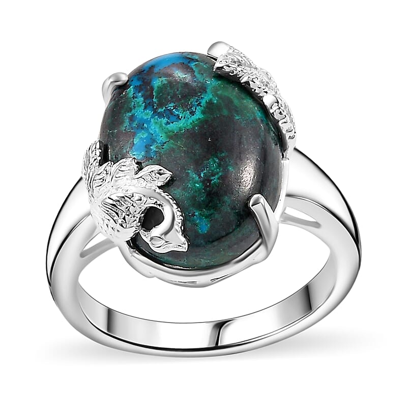 Table Mountain Shadowkite 9.00 ctw Peacock Ring in Sterling Silver (Size  10.0) (Del. in 8-10 Days)