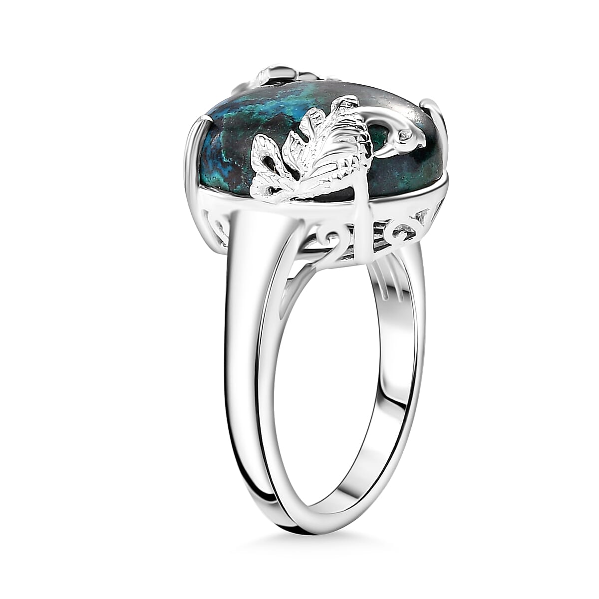 Table Mountain Shadowkite 9.00 ctw Peacock Ring in Sterling Silver (Size  10.0) (Del. in 8-10 Days)