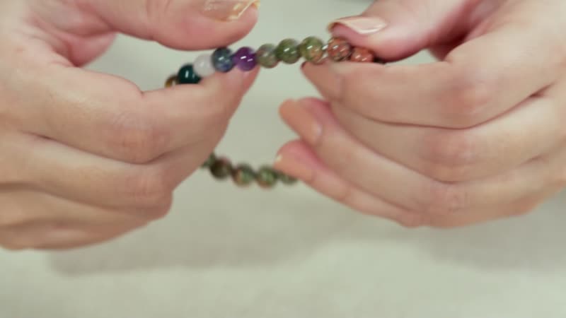 Karis Orange Aventurine and Multi Gemstone 8.00 ctw Bracelet in Platinum Bond (7.25 In)