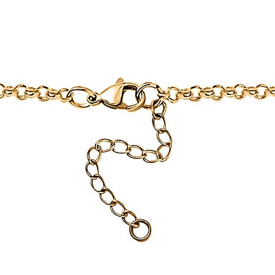 D'Joy Fanta Garnet and Multi Gemstone 10.15 ctw Flower Garland Necklace in 18K Vermeil Yellow Gold Over Sterling Silver 18-20 Inches