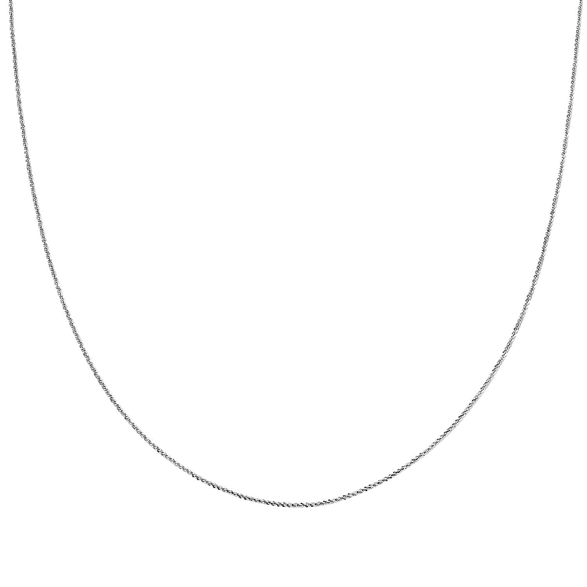 Roc Chain Necklace in Sterling Silver 5.80 Grams 20 Inches image number 0