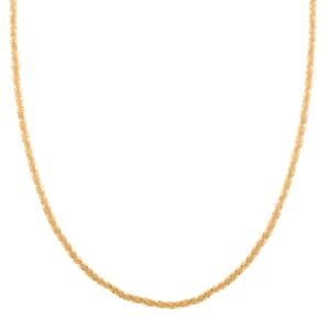 Roc Chain Necklace in 14K Yellow Gold Over Sterling Silver 5.80 Grams 20 Inches