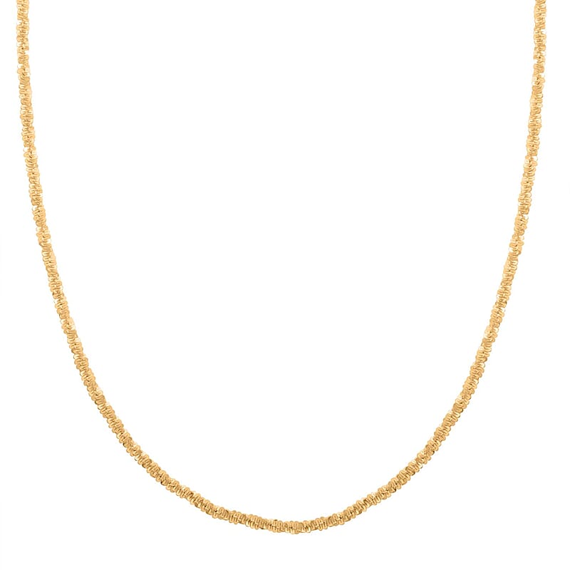 Roc Chain Necklace in 14K Yellow Gold Over Sterling Silver 5.80 Grams 20 Inches