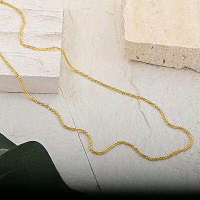 Roc Chain Necklace in 14K Yellow Gold Over Sterling Silver 5.80 Grams 20 Inches
