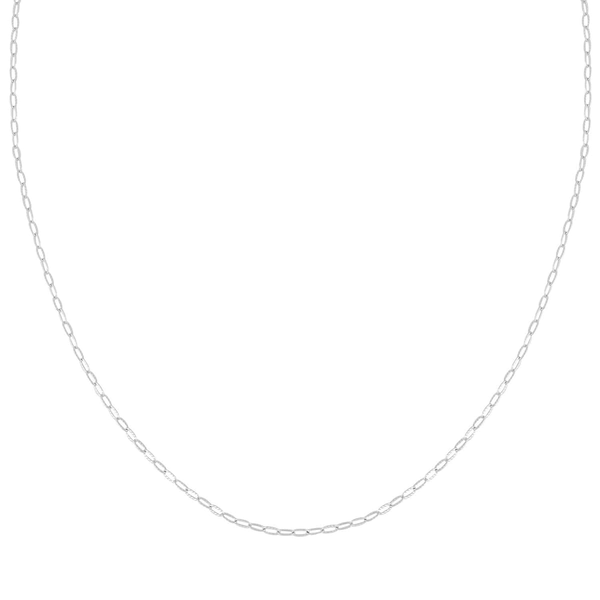 Drop Wavy Chain Necklace in Sterling Silver 3.20 Grams 20 Inches image number 3