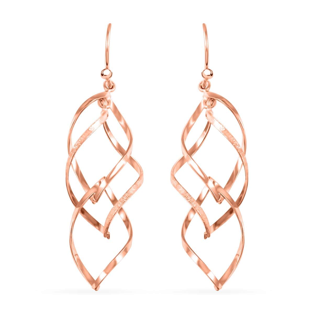 Earrings in 14K Rose Gold Over Sterling Silver 3 Grams image number 0