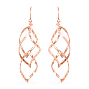 Earrings in 14K Rose Gold Over Sterling Silver 3 Grams