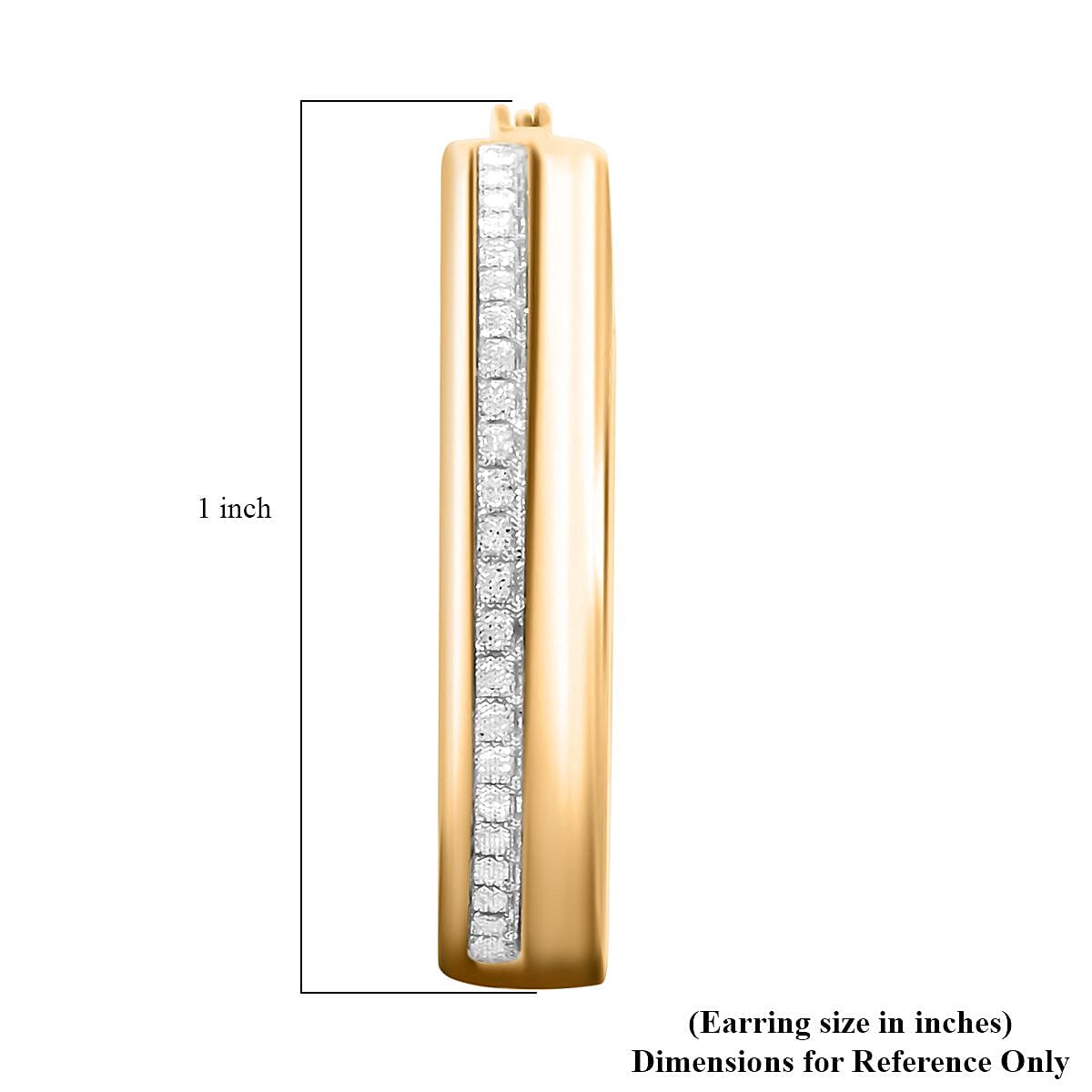 Earrings in 14K Yellow Gold Over Sterling Silver 4 Grams image number 4