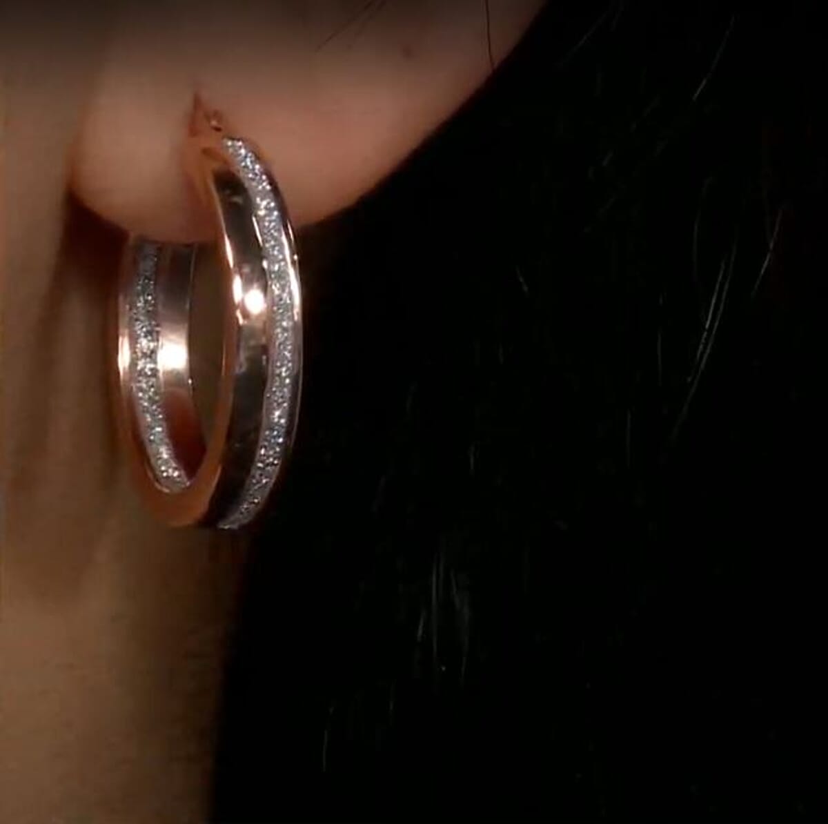 Earrings in 14K Rose Gold Over Sterling Silver 4 Grams image number 2