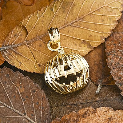 Jack-O-Lantern Pendant in 10K Yellow Gold 1.6 Grams