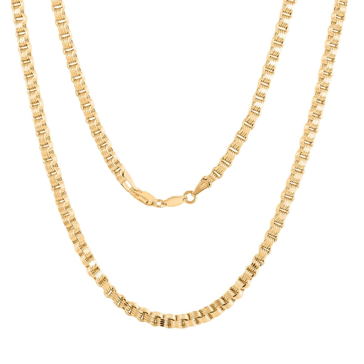 3.2mm Box Byzantine Necklace in 10K Yellow Gold 9.90 Grams 22 Inches image number 0