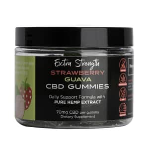 EXTRA STRENGTH - CBD For Life Strawberry Guava Gummies - 30 Ct - 70 mg CBD