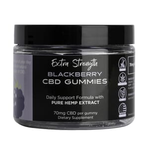 Extra Strength CBD For Life Blackberry Gummies 30 Ct - 70 mg CBD