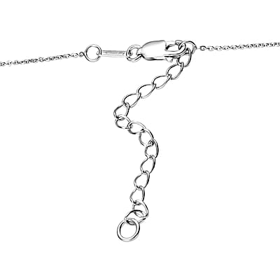 D'Joy Premium Brazilian Heliodor and Moissanite 3.55 ctw Sunflower Cascade Necklace in Rhodium Over Sterling Silver 18 Inches