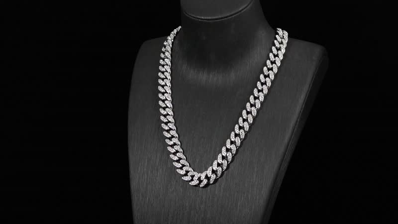 J Francis Embellished with Crystal by Swarovski Necklace (20 Inches) in Silvertone