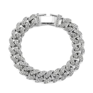 Austrian Crystal Bracelet in Silvertone (6.50 In)