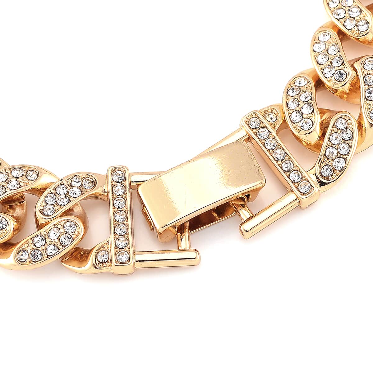 Austrian Crystal Bracelet in Goldtone (6.50 In) image number 4