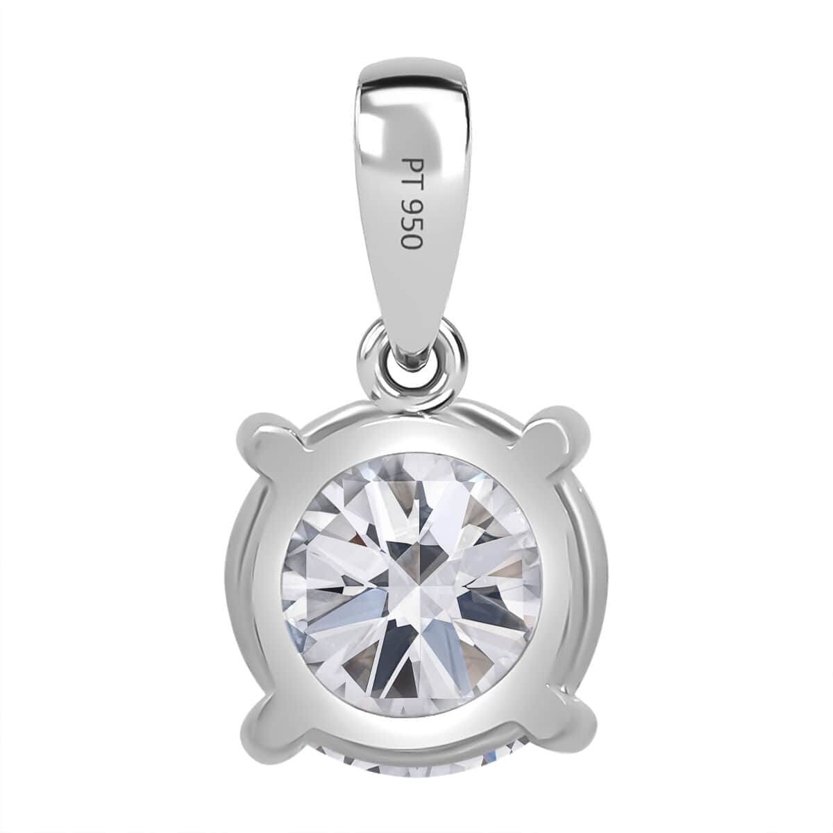 SGL Certified Luxuriant Lab Grown Diamond G-H VS 2.00 ctw Solitaire Pendant in 950 Platinum image number 4