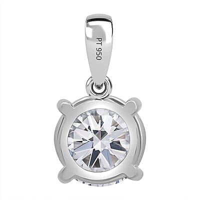 SGL Certified Luxuriant Lab Grown Diamond G-H VS 2.00 ctw Solitaire Pendant in 950 Platinum