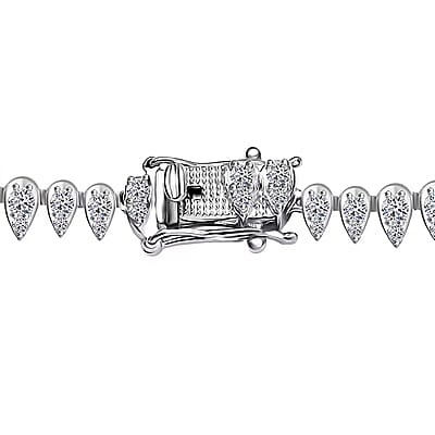 Luxuriant Lab Grown Diamond G-H SI 5.00 ctw Necklace in Platinum Over Sterling Silver 18 Inches