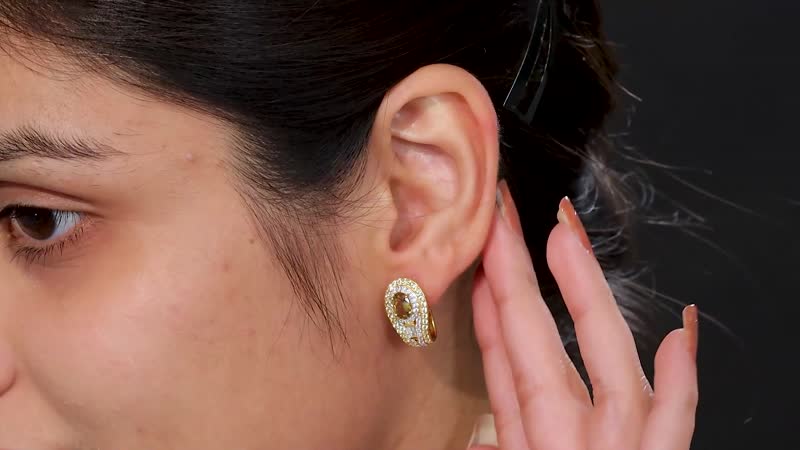 Doorbuster Golden Tanzanite, Multi Gemstone Earrings in 18K Vermeil YG Over Sterling Silver 4.90 ctw