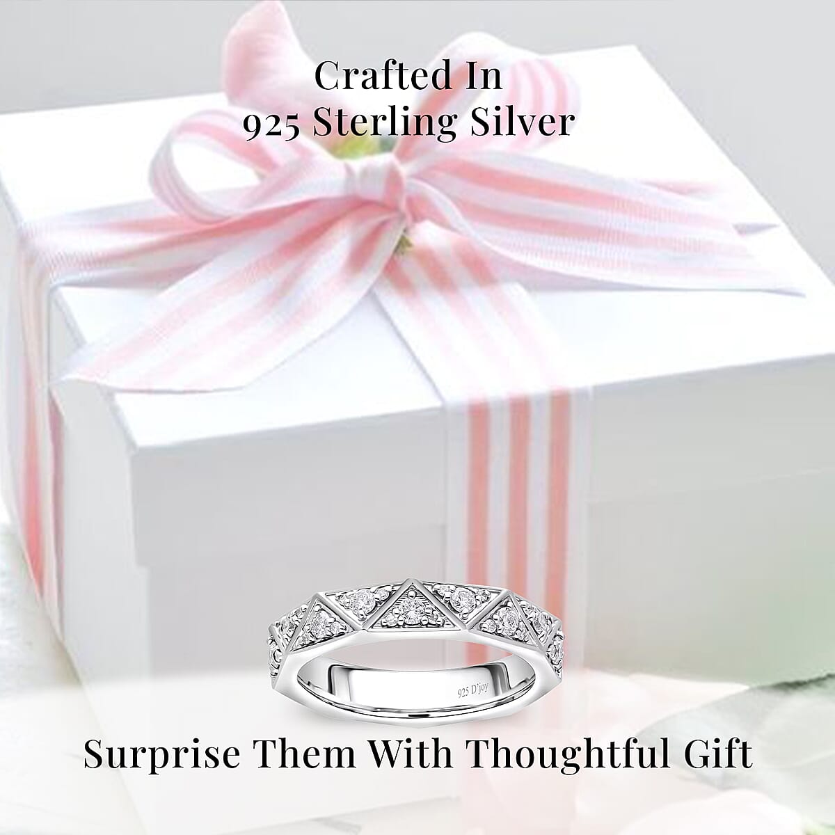 Luxuriant Lab Grown Diamond G-H SI 0.50 ctw Band Ring in Platinum Over Sterling Silver (Size 9.0) (Del. In 10-12 Days) image number 2