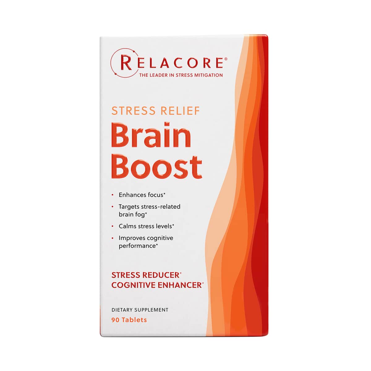 Relacore® Brain Boost Stress Relief Supplement (90 Tablets) image number 0