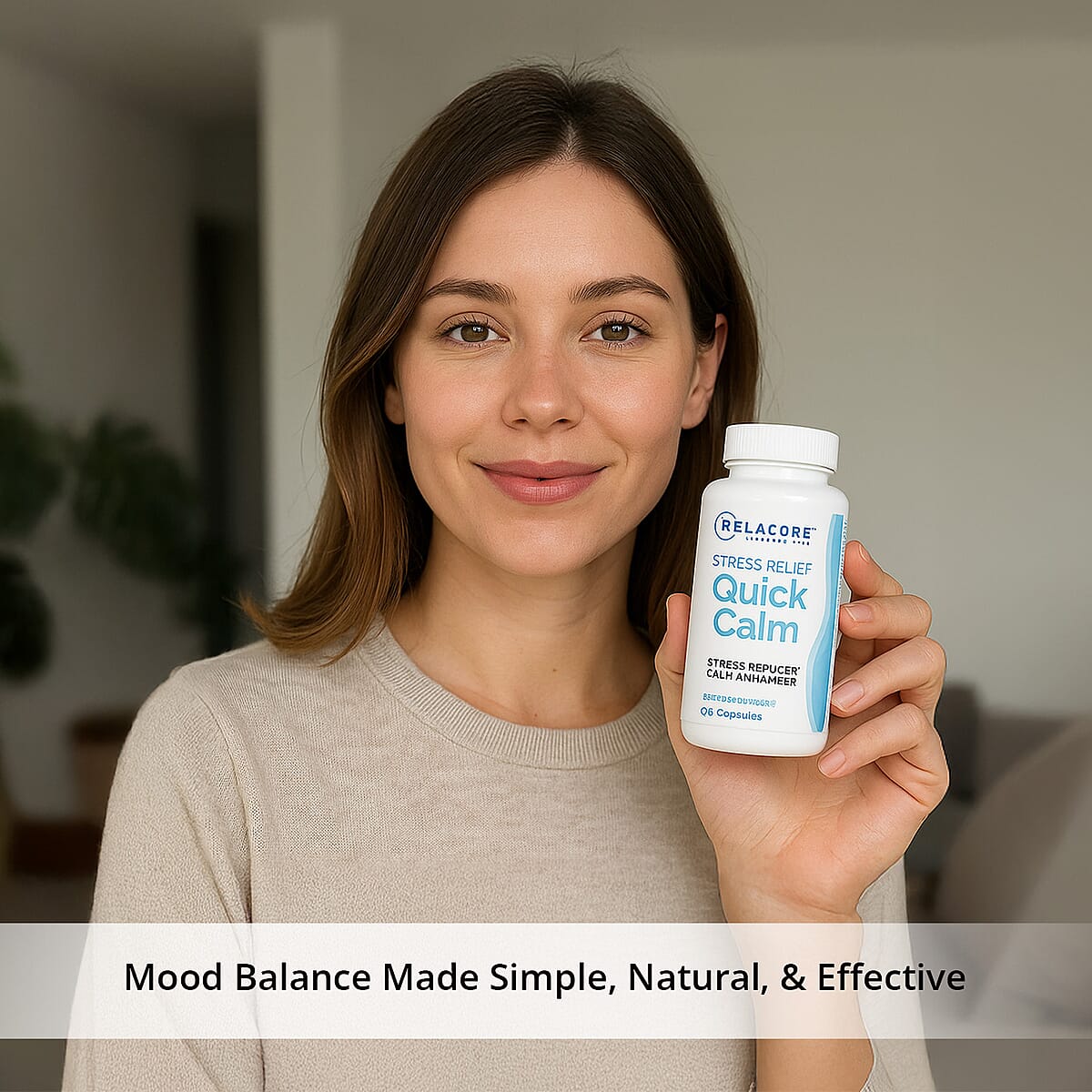 Relacore® Quick Calm Anxiety Reducer Supplement (60 Capsules) image number 1