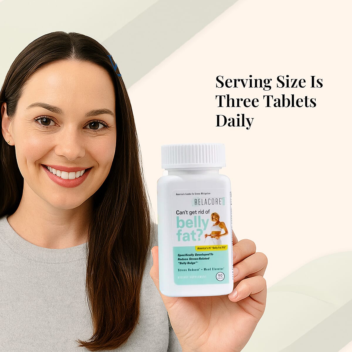 Relacore® Belly Fat Extra Belly Bulge Supplement (90 Tablets) image number 2