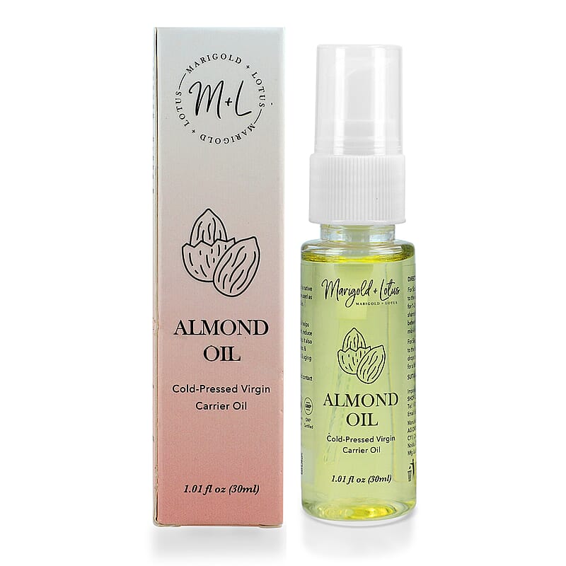 Marigold and Lotus Cold-Pressed Virgin Carrier Almond Oil 1.01oz