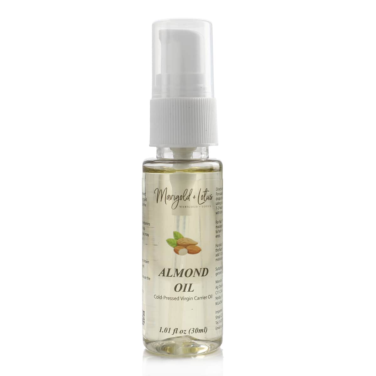 Ankur's Treasure Chest Marigold and Lotus Cold-Pressed Virgin Carrier Almond Oil 1.01oz image number 2