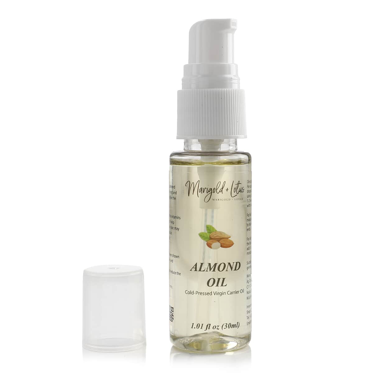 Ankur's Treasure Chest Marigold and Lotus Cold-Pressed Virgin Carrier Almond Oil 1.01oz image number 4