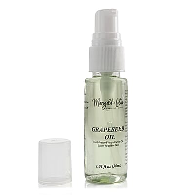 Marigold and Lotus Cold-Pressed Virgin Carrier Grapeseed Oil 1.01oz