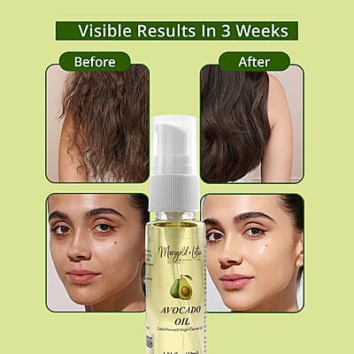Marigold and Lotus Cold-Pressed Virgin Carrier Avocado Oil 1.01oz
