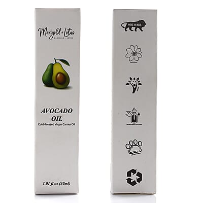 Marigold and Lotus Cold-Pressed Virgin Carrier Avocado Oil 1.01oz