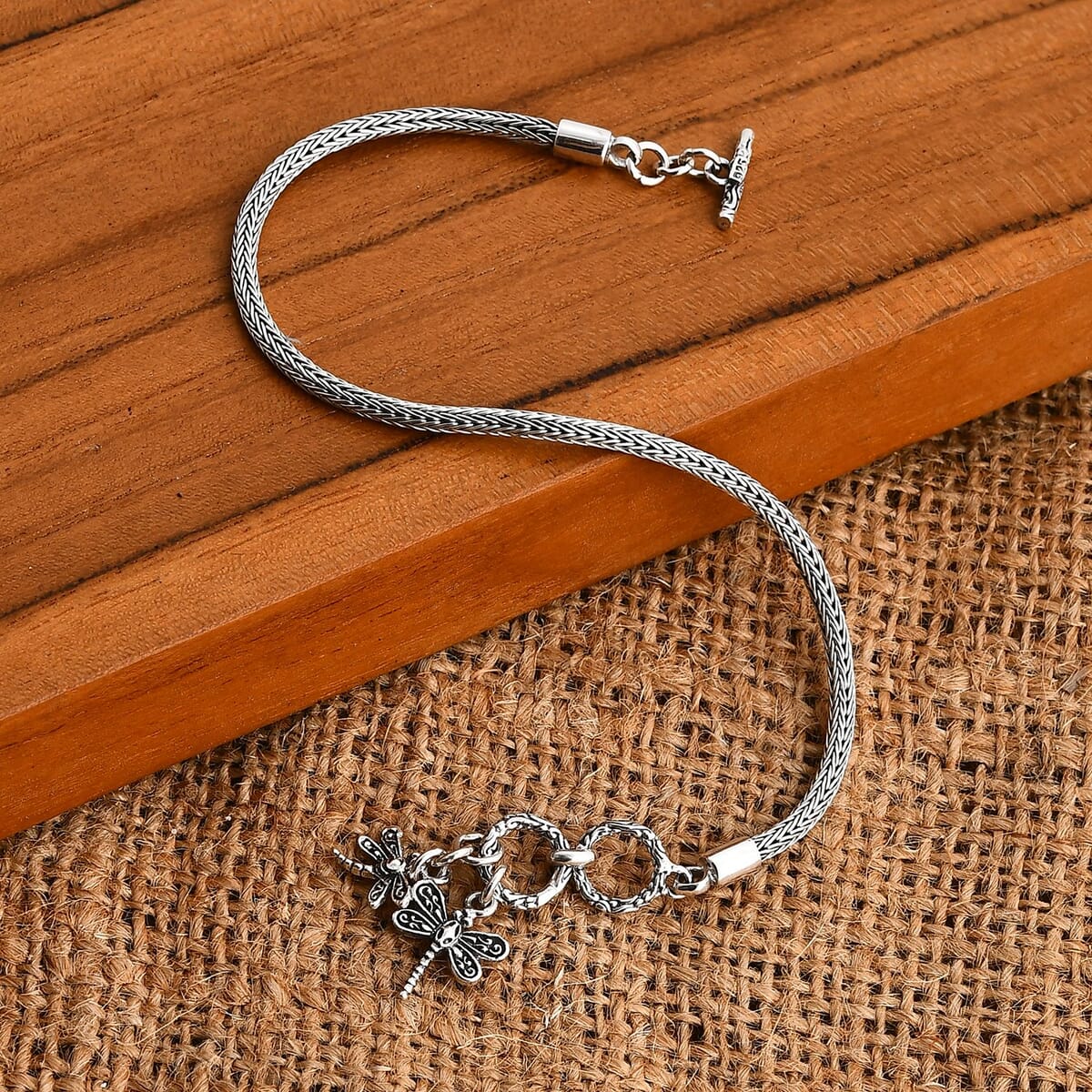 Bali Legacy Dragonfly Bracelet in Sterling Silver (8.00 In) 8.80 Grams image number 1