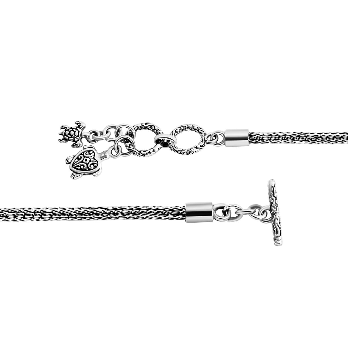 Bali Legacy Turtle Bracelet in Sterling Silver (8.00 In) 9.40 Grams image number 4