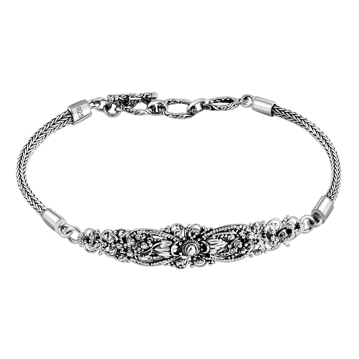 Bali Legacy Toggle Clasp Bracelet in Sterling Silver 10.6 Grams (6.50-8.0In) image number 0