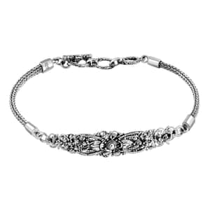 Bali Legacy Toggle Clasp Bracelet in Sterling Silver 10.6 Grams (6.50-8.0In)