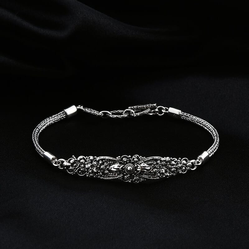 Bali Legacy Toggle Clasp Bracelet in Sterling Silver 10.6 Grams (6.50-8.0In)