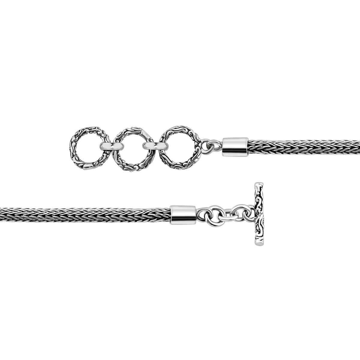 Bali Legacy Toggle Clasp Bracelet in Sterling Silver 10.6 Grams (6.50-8.0In) image number 4