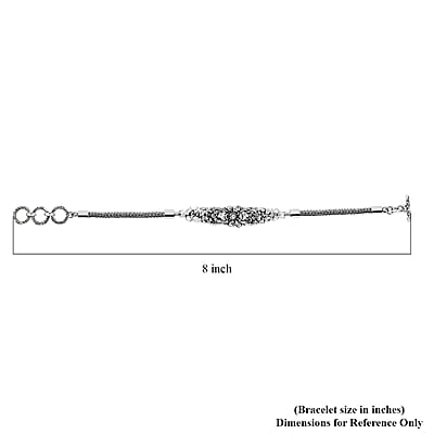 Bali Legacy Toggle Clasp Bracelet in Sterling Silver 10.6 Grams (6.50-8.0In)