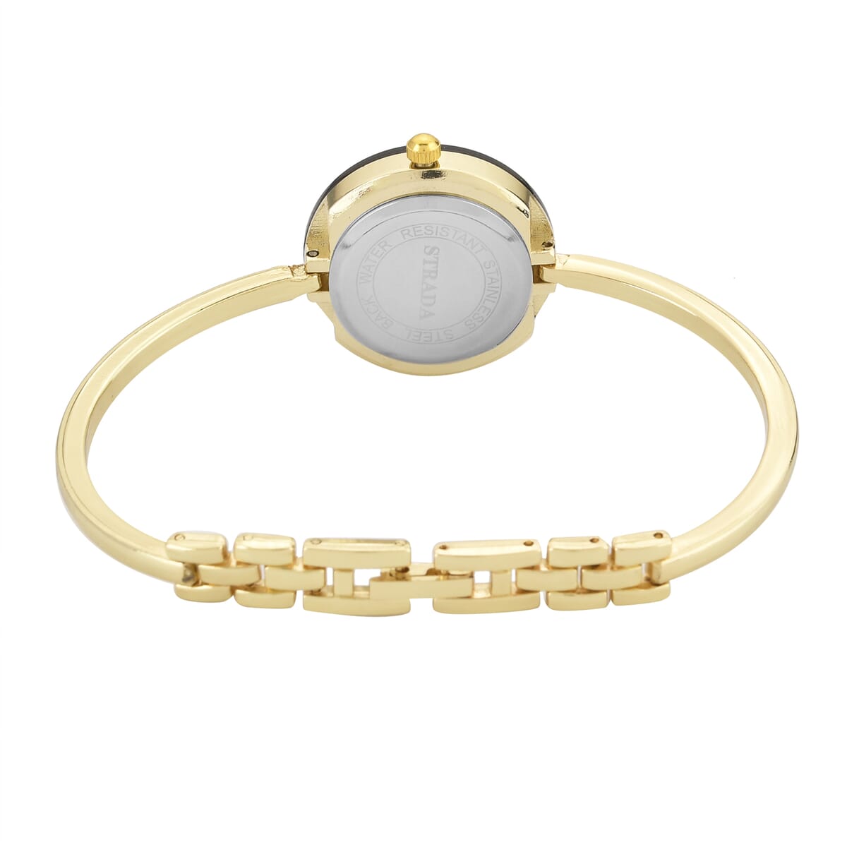 Strada Japanese Movement Watch with 12pcs Replacement Bezels in Goldtone (26.16mm) image number 5
