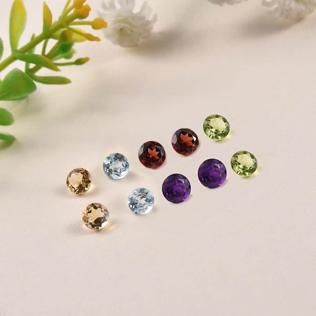 AA Multi Gemstone (Rnd 5 mm) 4.58 ctw Loose Gemstone image number 1