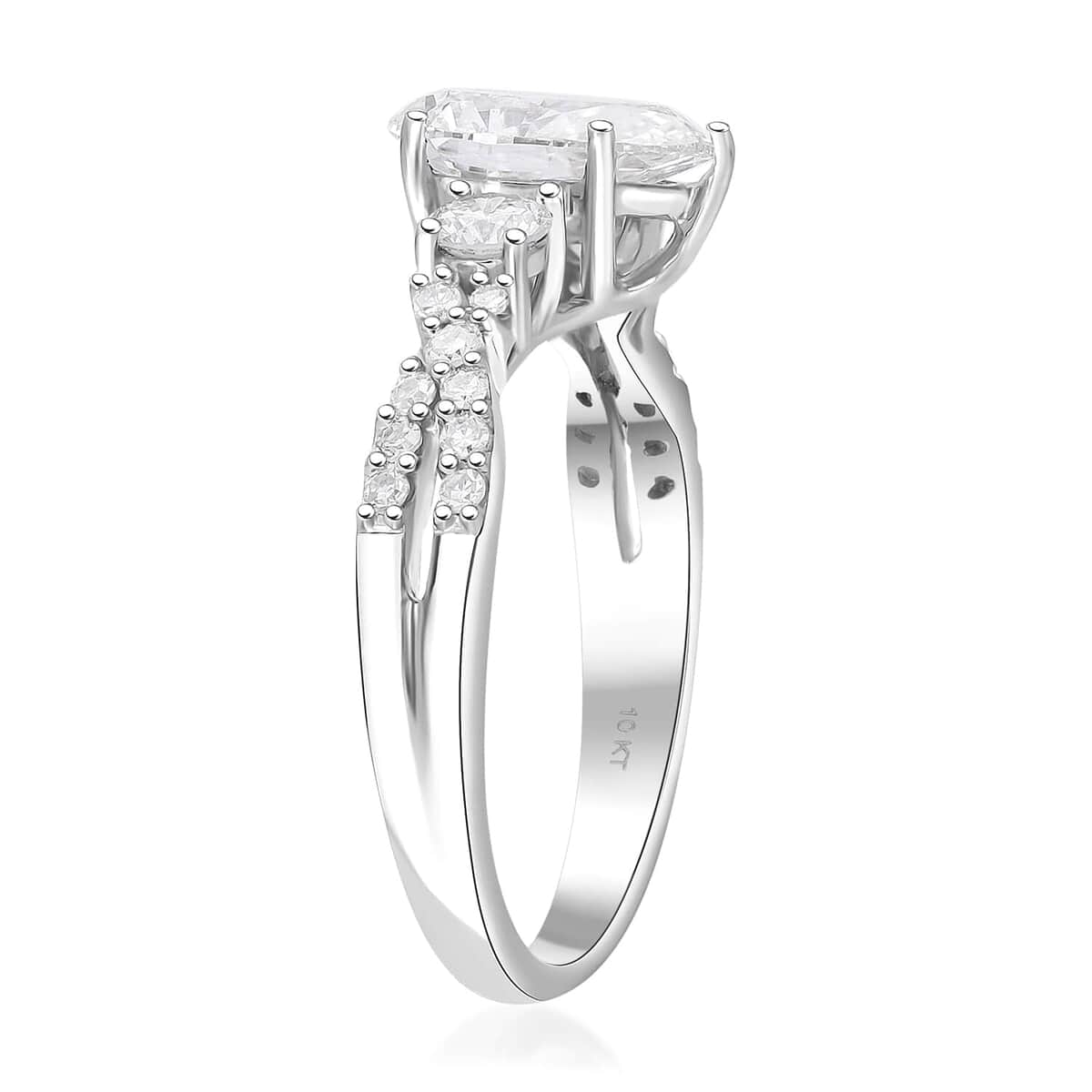 Luxuriant Lab Grown Diamond E-F VS 2.00 ctw Ring in 10K White Gold (Size 10.0) image number 3