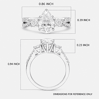 Luxuriant Lab Grown Diamond E-F VS 2.00 ctw Ring in 10K White Gold (Size 10.0)